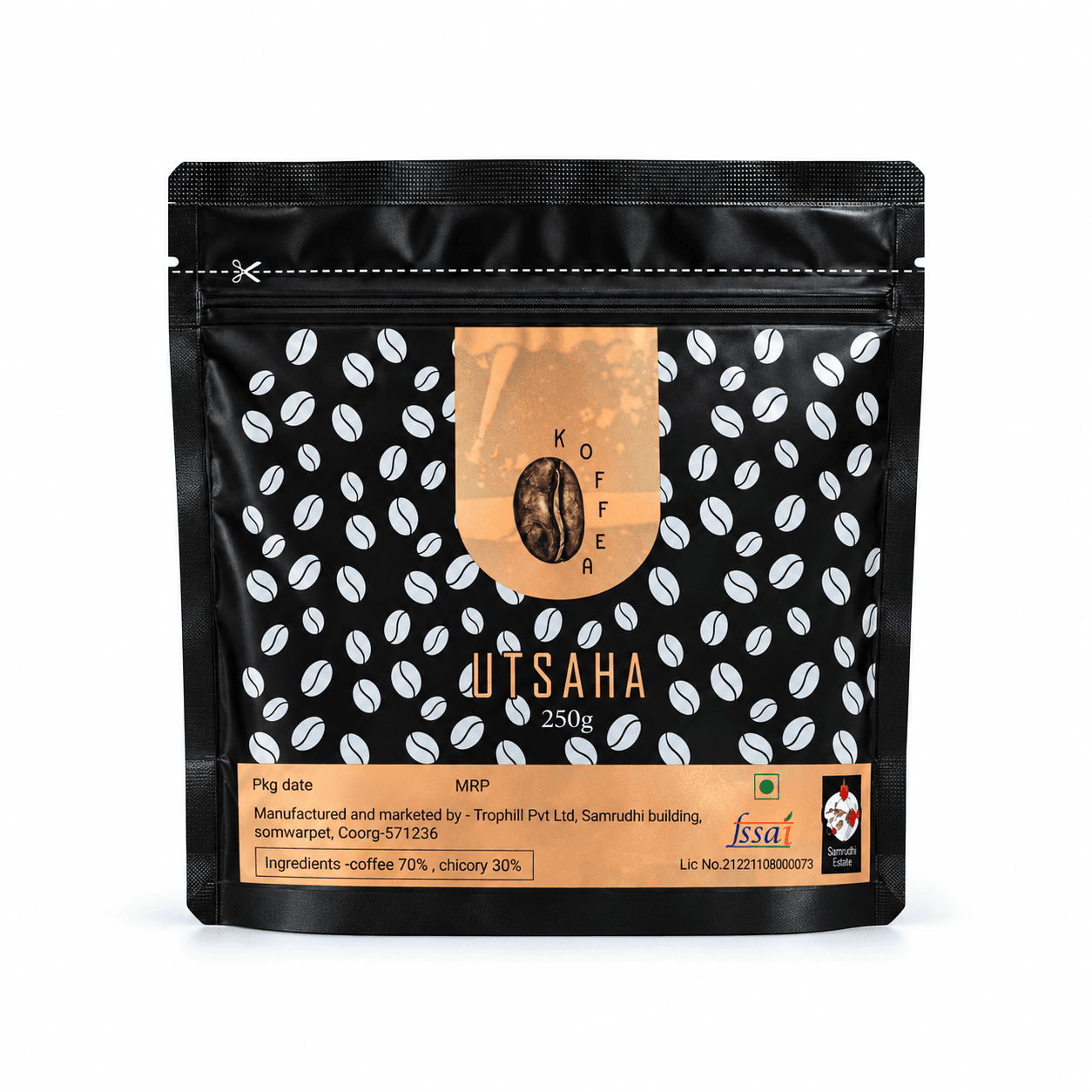 Utsaha Filter Coffee | coffee 70% Chicory 30% | medium strong coffee